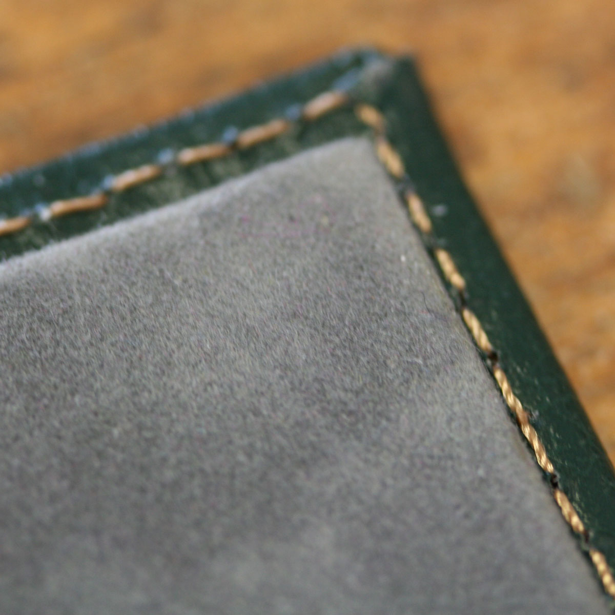 recycled leather desk blotter