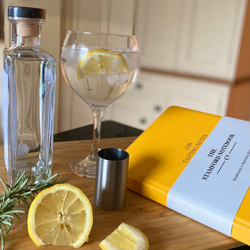 Gin Tasting Journal Yellow Buckram