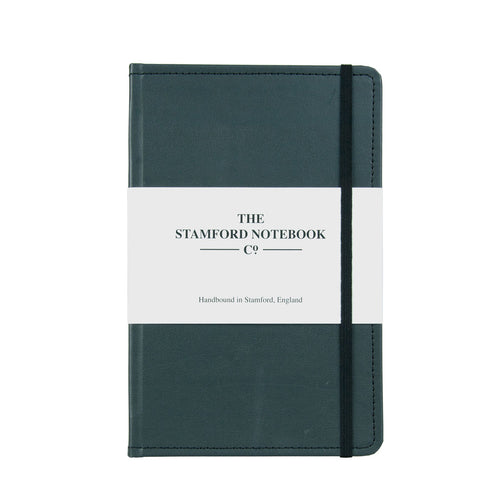 Stitched Leather Notebook - Grey