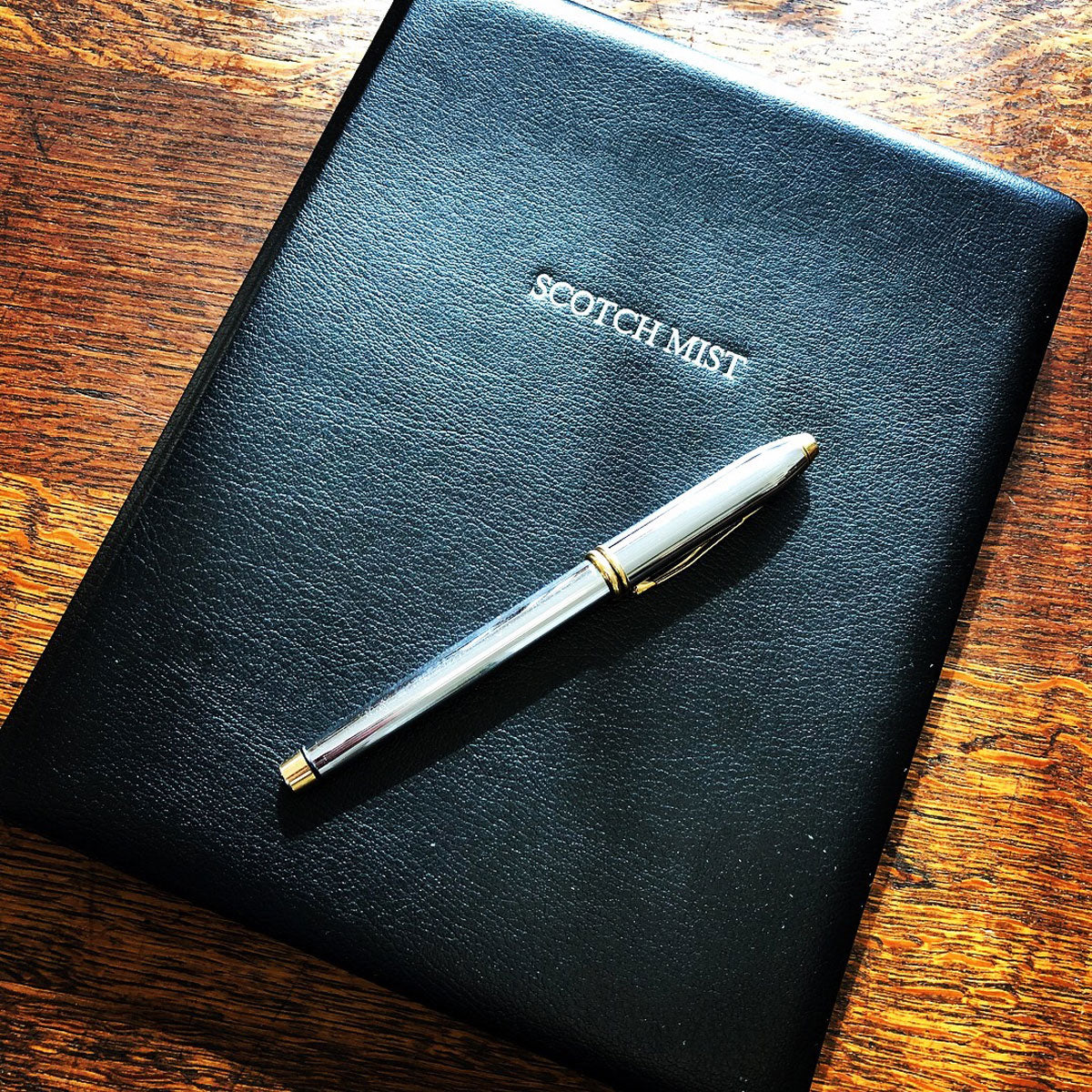 Blue Log Notebook Leather Sailing Log Book - Navy Blue – The Stamford Notebook Co.