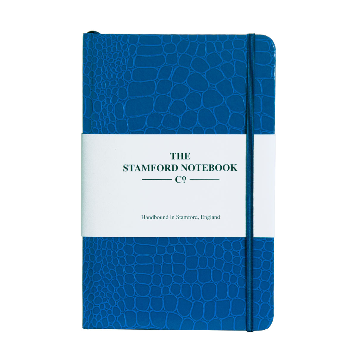 The Mock Croc Embossed Notebook Royal Blue