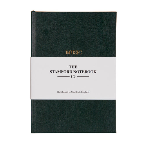 Leather Music Manuscript Notebook