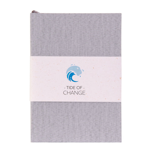 Tide Of change ocean plastic recycled sustainable notebook british made