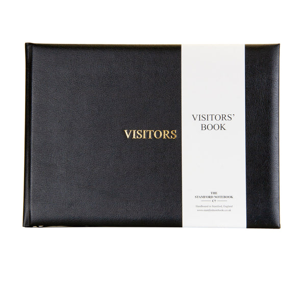Hand Bound Leather Visitor Book - Black – The Stamford Notebook Co.