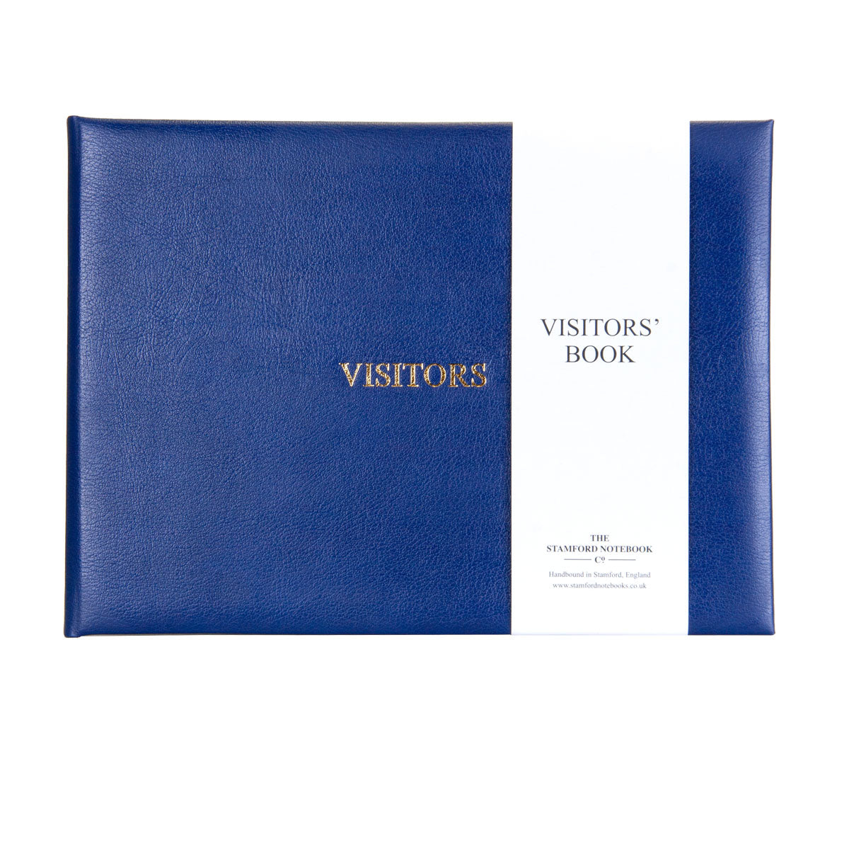 Royal Blue Hand Bound Recycled Leather Visitors Guest Book