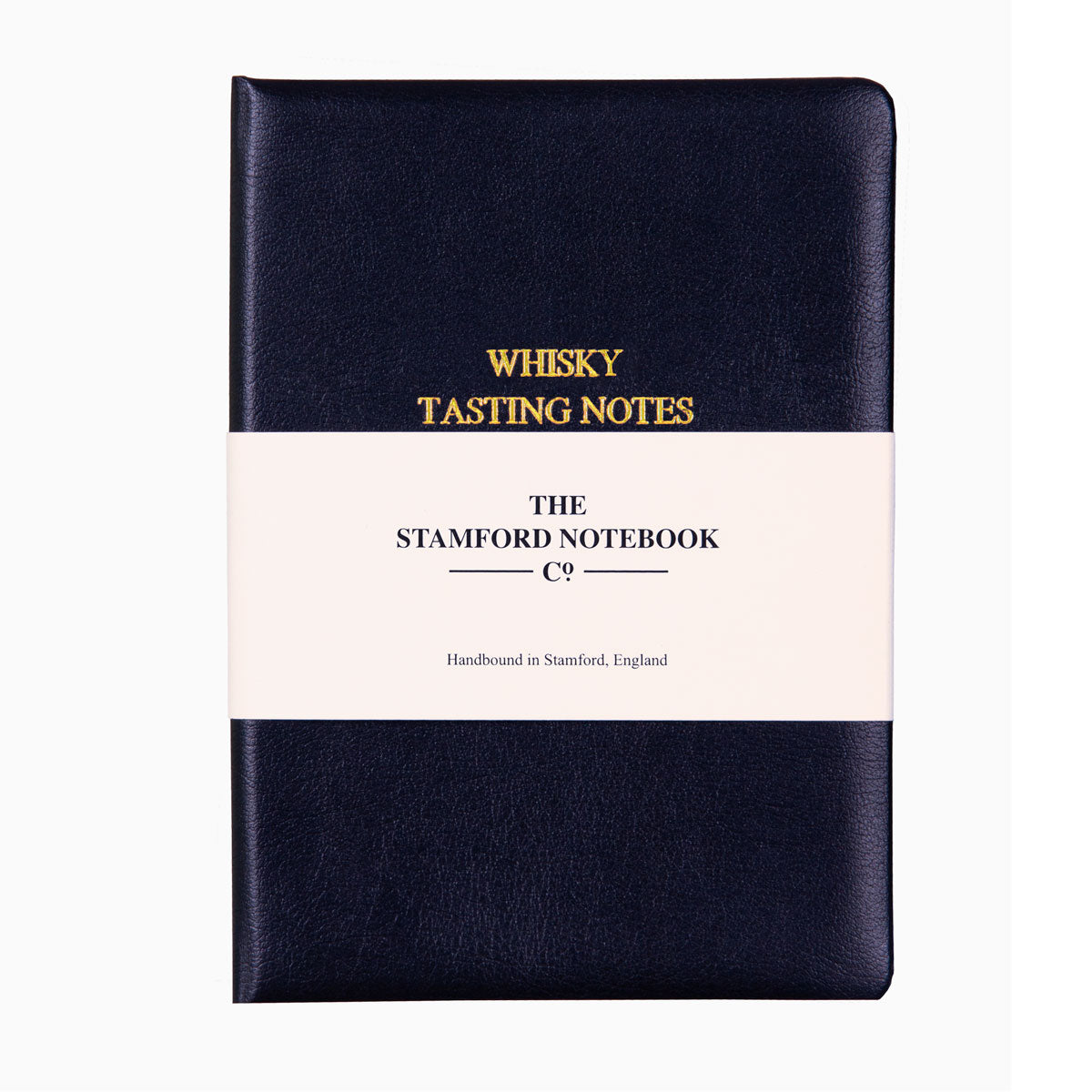 Recycled Leather Black Whisky Whiskey Tasting journal Personalised