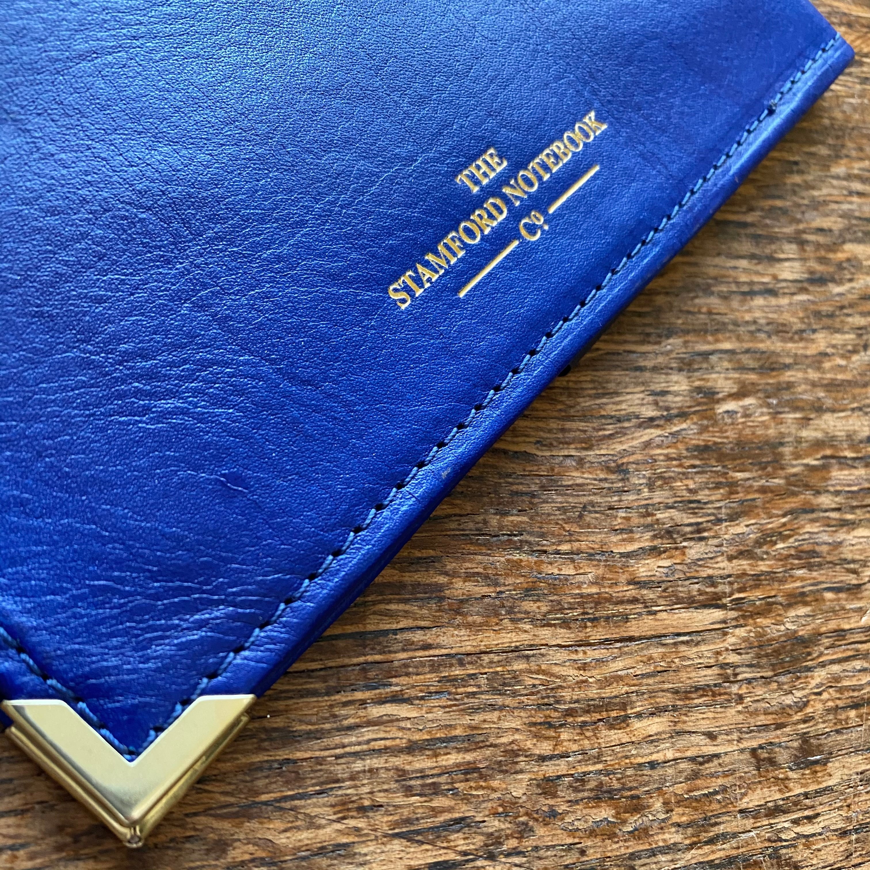 The Aurum Leather Cahier Cover - Royal Blue