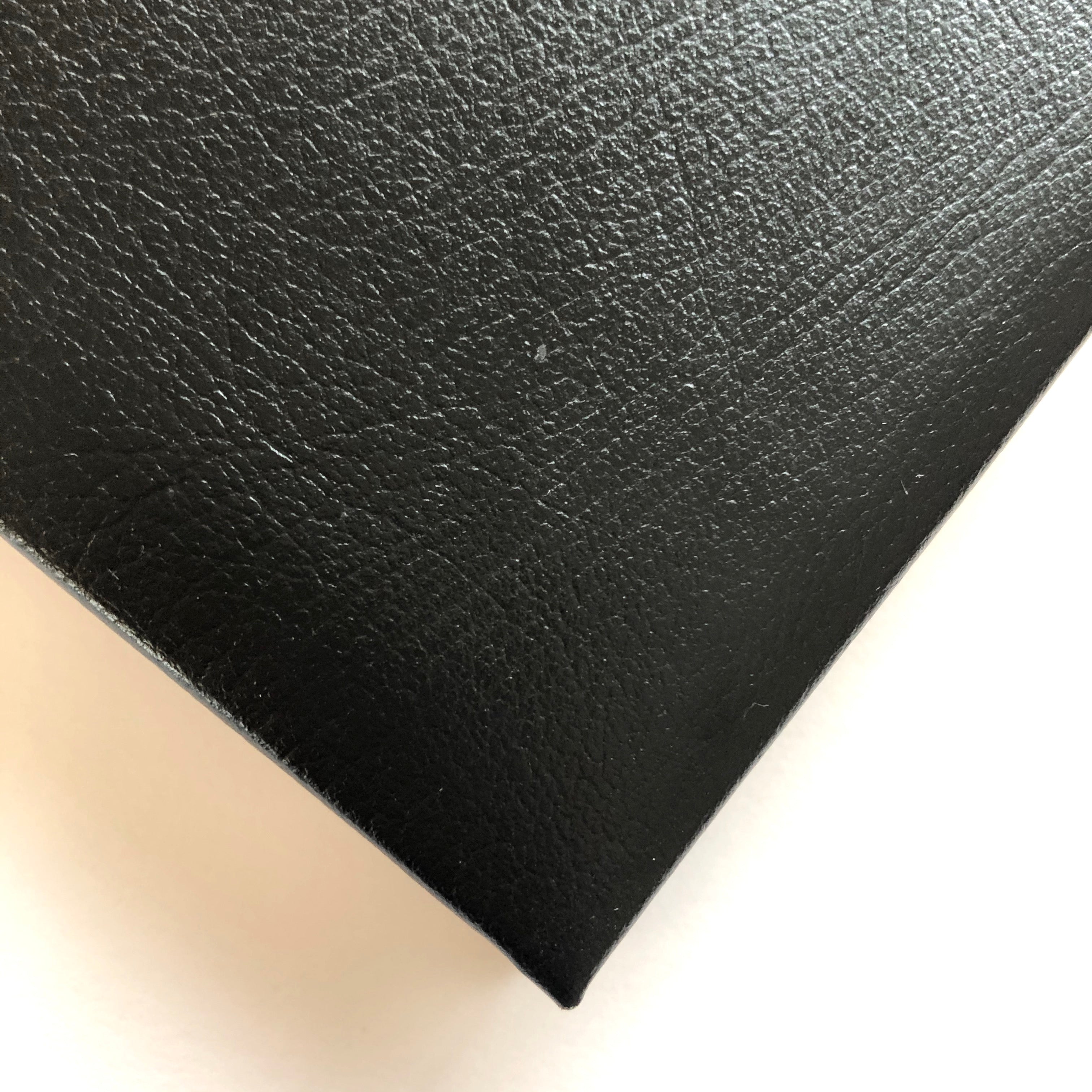 Swatch of Black Leather Visitors Book