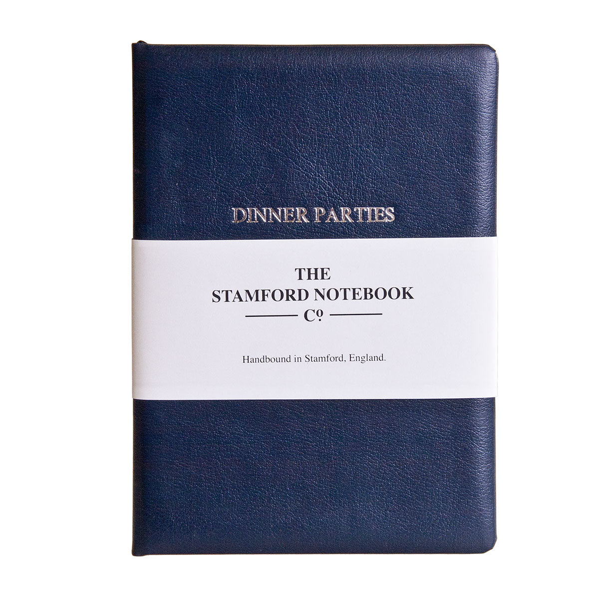 Leather Dinner Party Book - Navy Blue