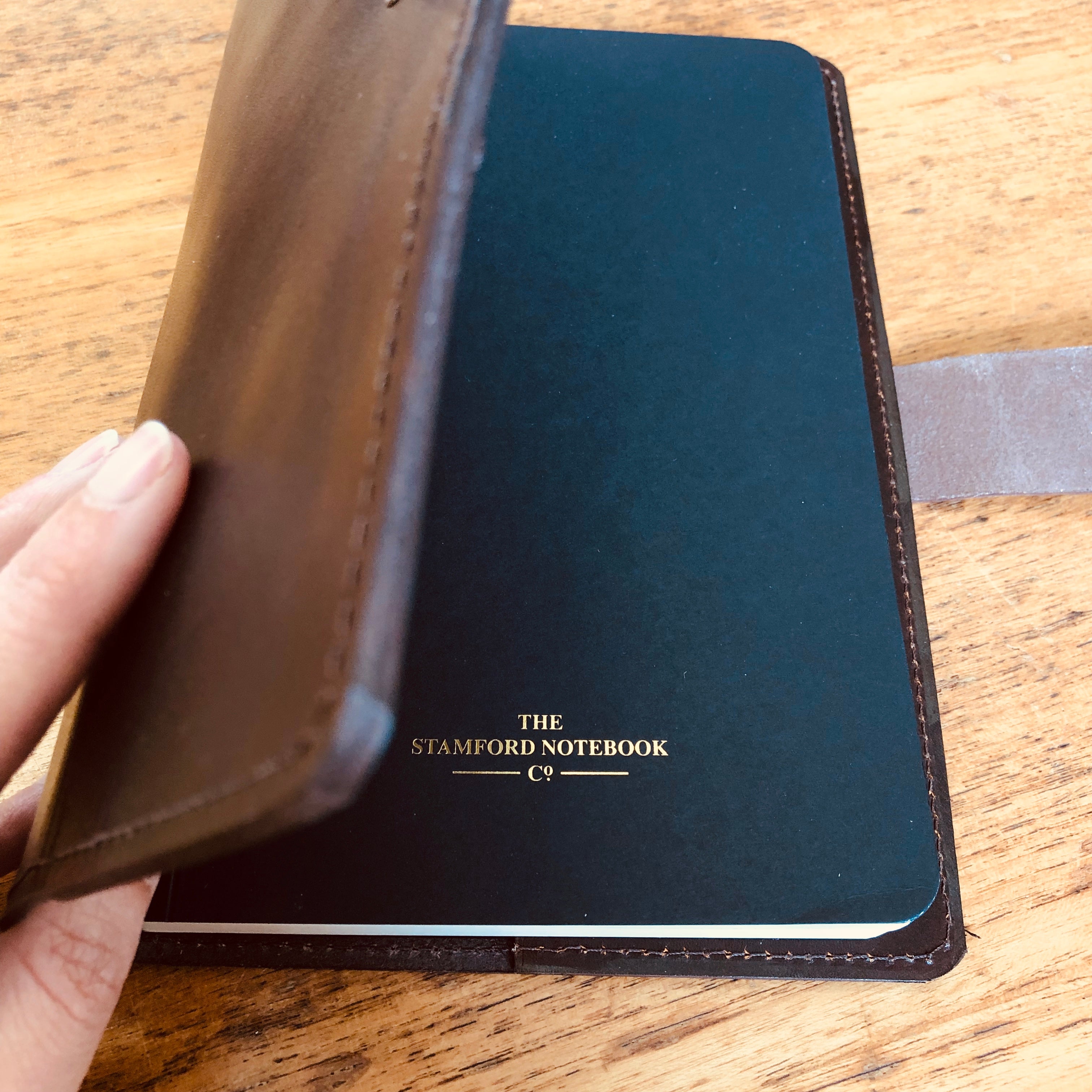 Internal Image of Leather Refillable Burghley Journal