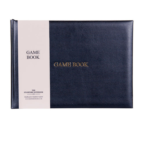 Recycled Leather Game Book Black