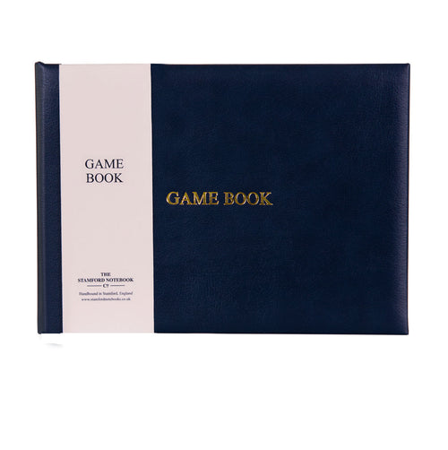Recycled Leather Game Book Navy
