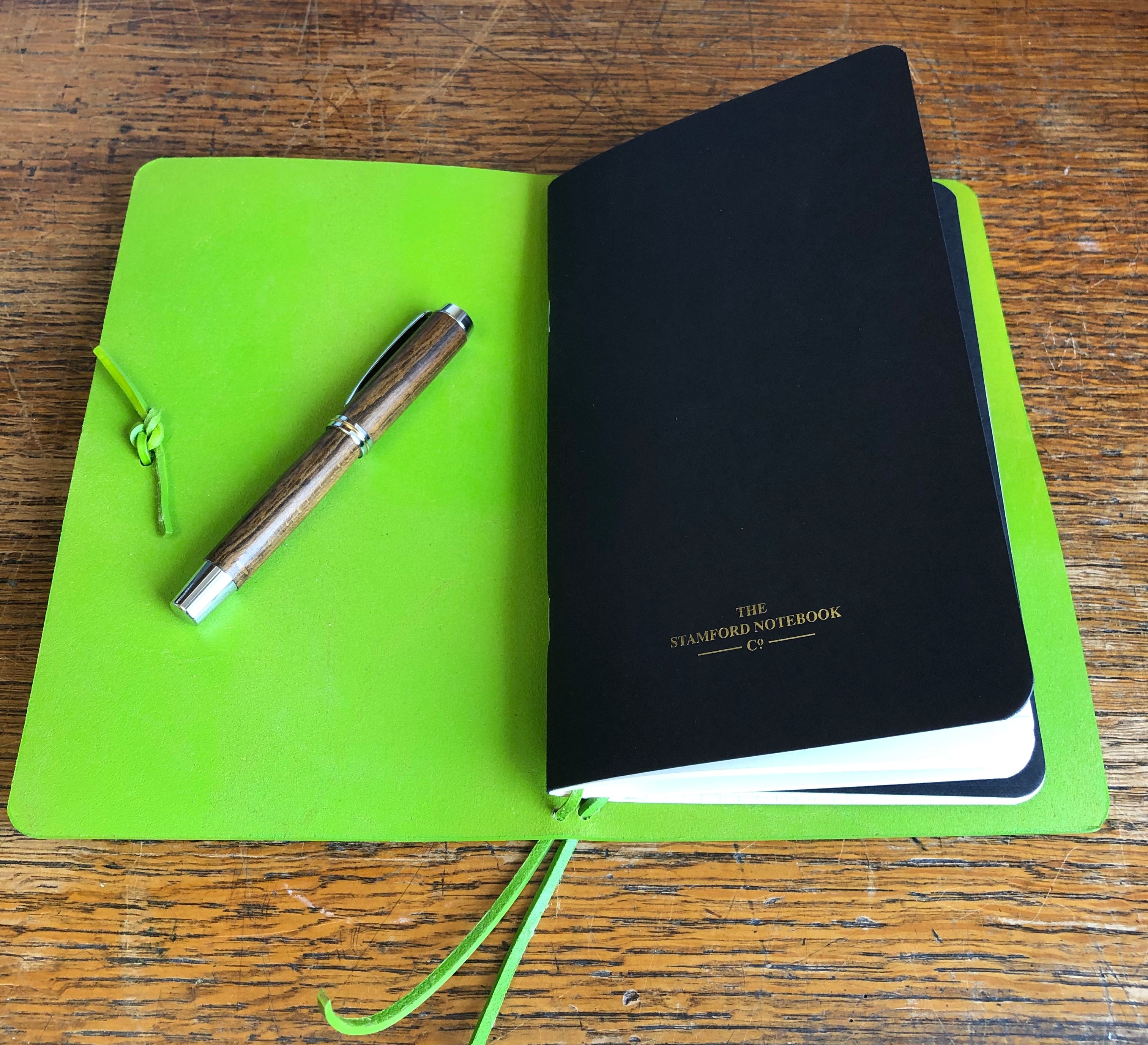 Internal Image Leather Refillable Travellers Journal