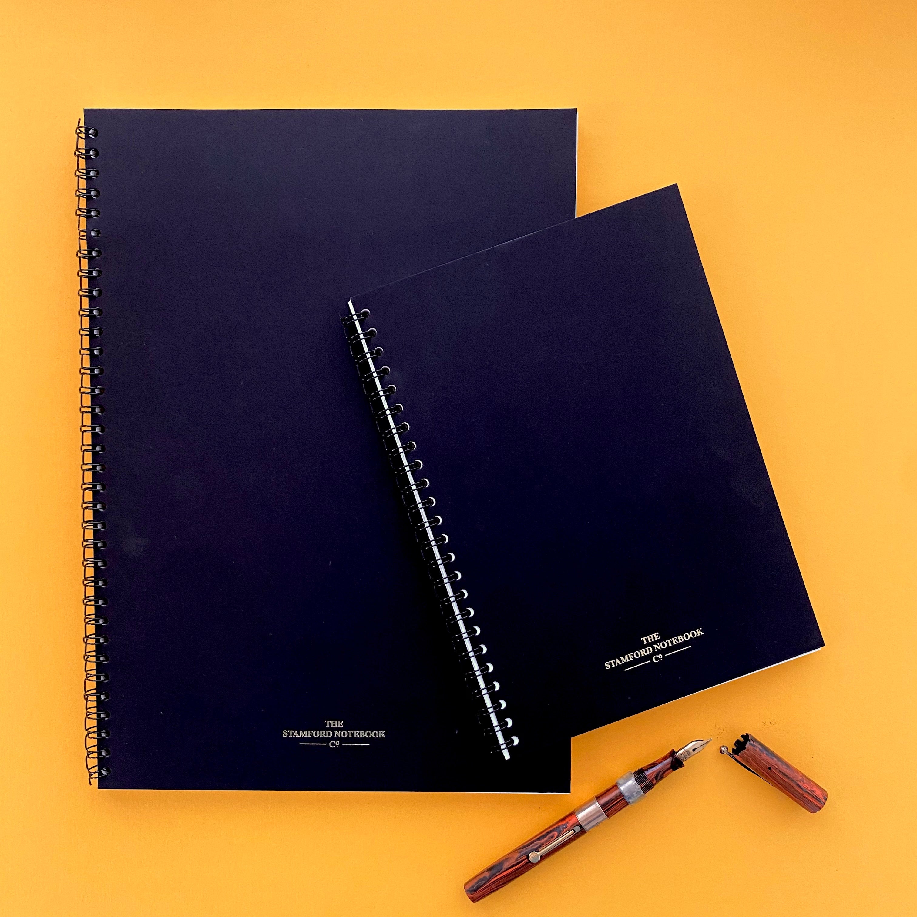 Wirebound Notebook Notepad ruled plain sketch british made paper